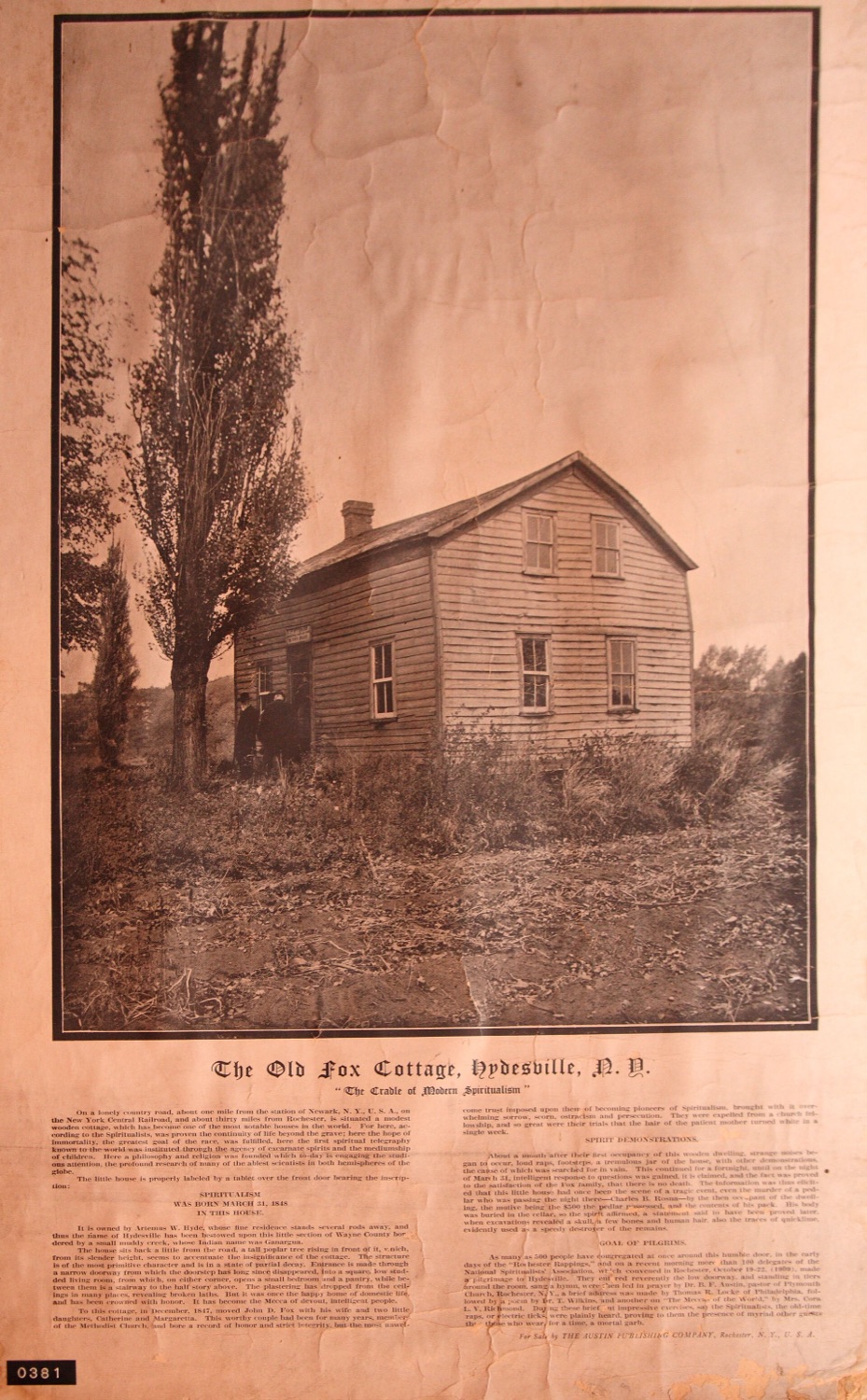 The Old Fox Cottage, Hydesville, New York
